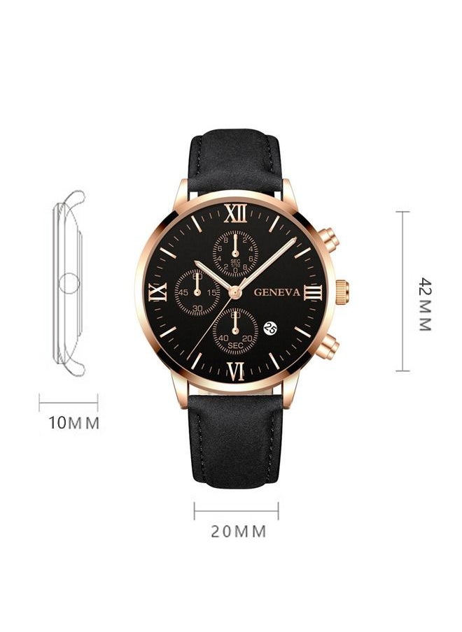 Geneva Men's Fashion Style Quartz Analog Watch  - Image 3