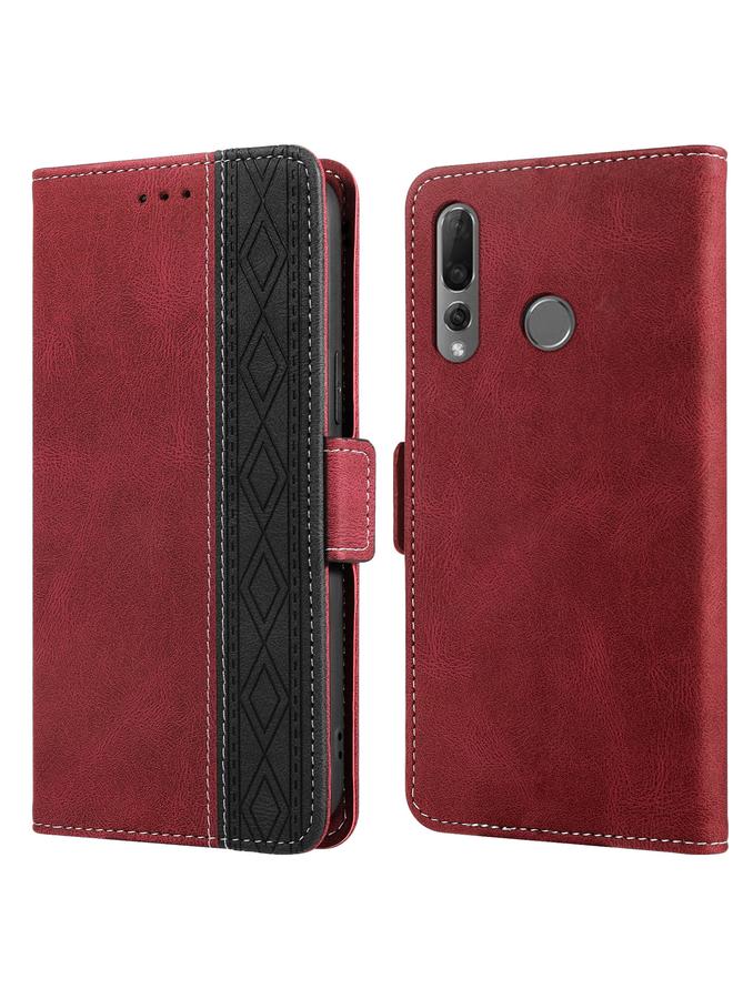 زبون جراب لهاتف Huawei P smart Z Stitching Side-Magnic RFID Leather Case - Image 1