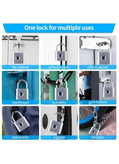 Fingerprint Padlock with Emergency Key, Waterproof and Rustproof – Smart Lock for Outdoor/Indoor Use – Ideal for Warehouses, Gyms, Schools, Homes, Office Cabinets, and More - pzsku/Z4A6AD0ED6F37CA7D07E8Z/45/_/1739642073/36c3224f-8f21-4314-8522-3f203eae68ba