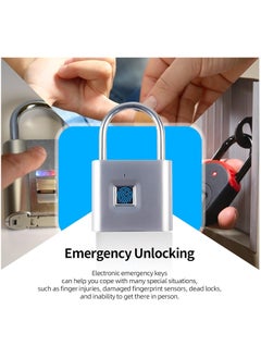 Fingerprint Padlock with Emergency Key, Waterproof and Rustproof – Smart Lock for Outdoor/Indoor Use – Ideal for Warehouses, Gyms, Schools, Homes, Office Cabinets, and More - pzsku/Z4A6AD0ED6F37CA7D07E8Z/45/_/1739642085/9f055a60-4c1c-40b9-acf9-1d26f27bab9d