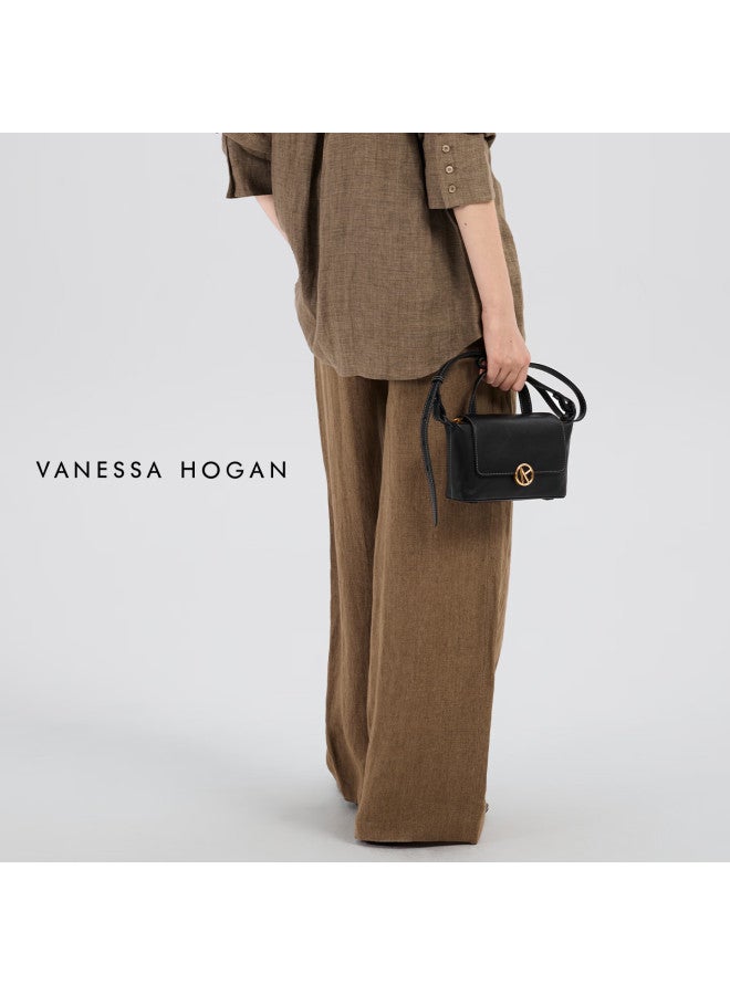 Vanessa Hogan Vh Women's Handbag, Zhihe Dumpling Bag, 2025 New Light Luxury Style, Top-grain Leather, Crossbody Shoulder Bag, New Year Gift