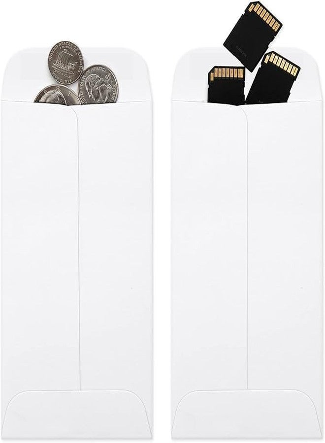 ظرف ورقي أبيض من ثينك كرافتس، مقاس شيك، سمك 100 غرام/متر مربع، مقاس 4.5 × 10 بوصة، 50 قطعة - Image 5