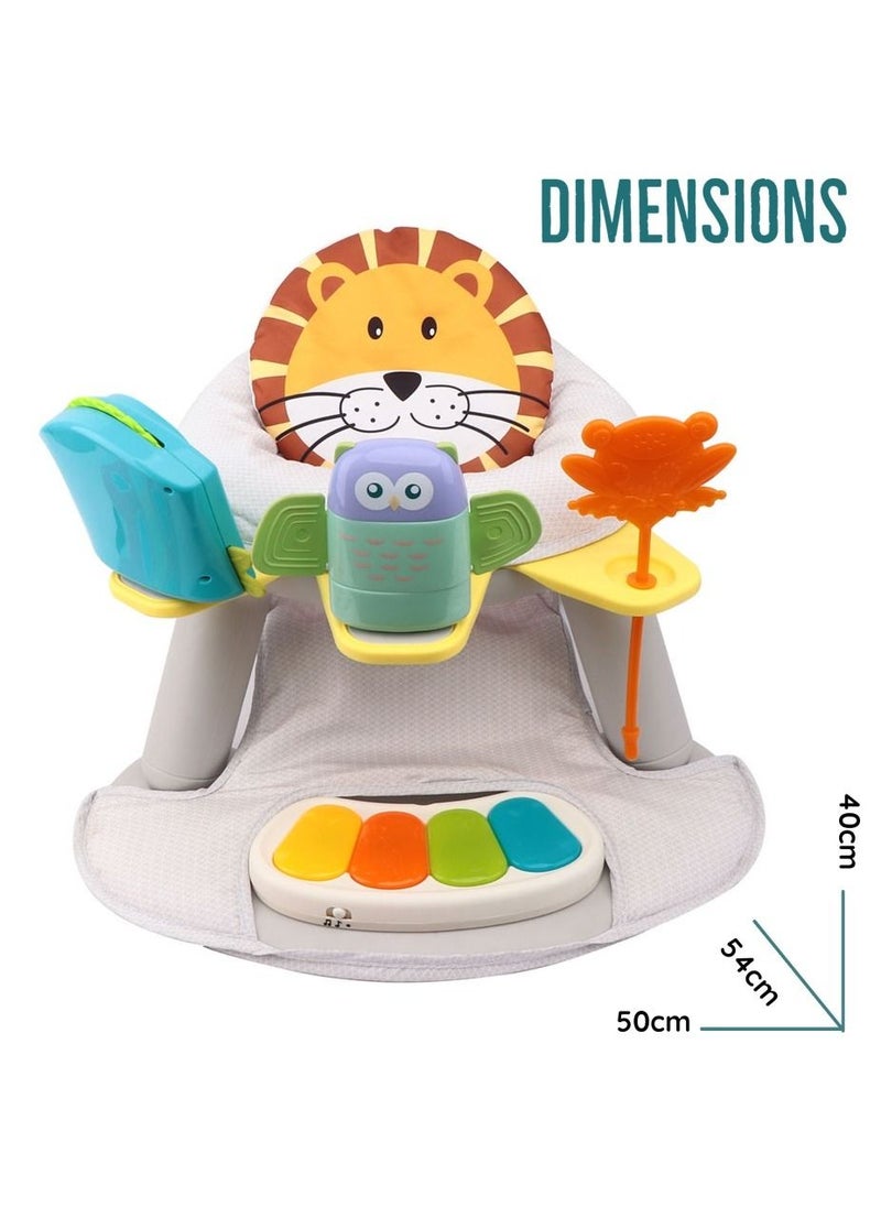 2-In-1 Dining Chair/Toddler Play Seat With Pedal - Piano -White - pzsku/Z4A6AE54E61C7D32376ADZ/45/_/1667372145/0e916da4-4f13-4c31-a081-f04d39a607a9