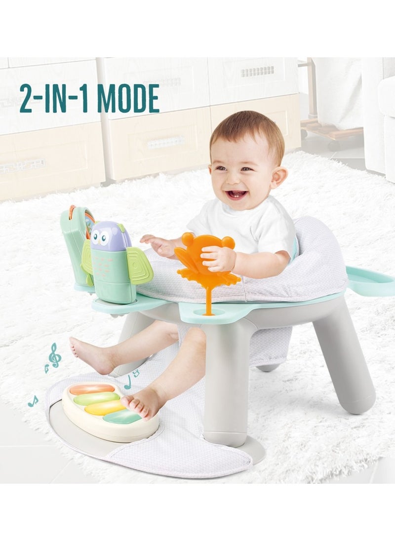 2-In-1 Dining Chair/Toddler Play Seat With Pedal - Piano -White - pzsku/Z4A6AE54E61C7D32376ADZ/45/_/1723200411/782b024d-7cb0-424d-8ccc-253b8f121261