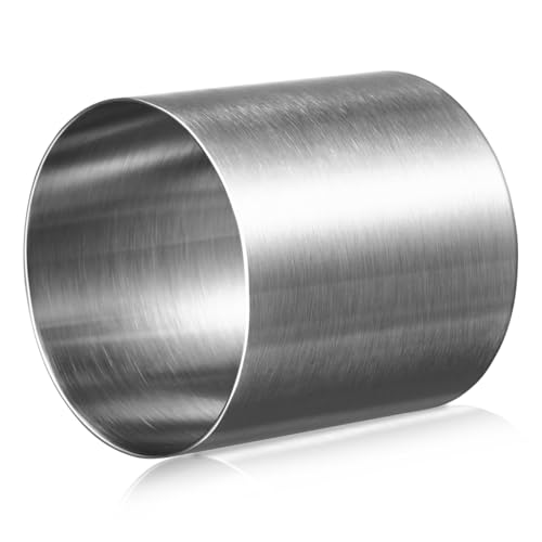 OUNONA Cookie Cutter Round Biscuit Cutter: 2Inch Stainless Steel Pastry Cutters for Biscuits, Fondant, Donuts,Dough, Muffins - Image 1