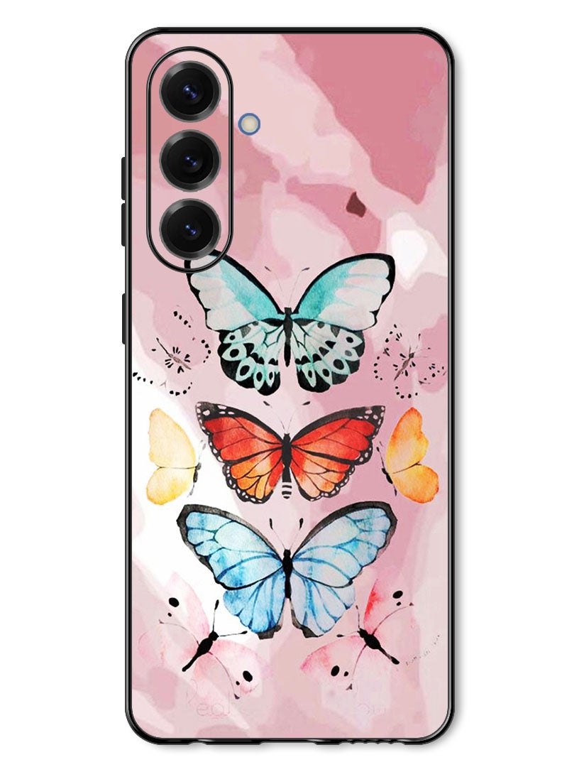Theodor Case Compatible with Samsung Galaxy A17/ M17 6.7 Inch Protection Shockproof Bumper Cover Butterflies (2) - Image 1