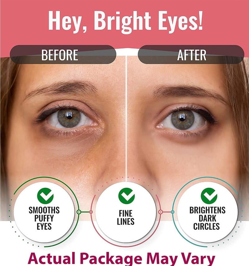 LOOKATME Eye Mask for Puffiness - Under Eye Patches for Dark Circles - Korean Under Eye Mask Patches for Puffy Eyes - Eye Gel Pads Depuffing Eye Brightener, Caffeine, Hydrogel & Collagen (20 Pairs) - Image 2