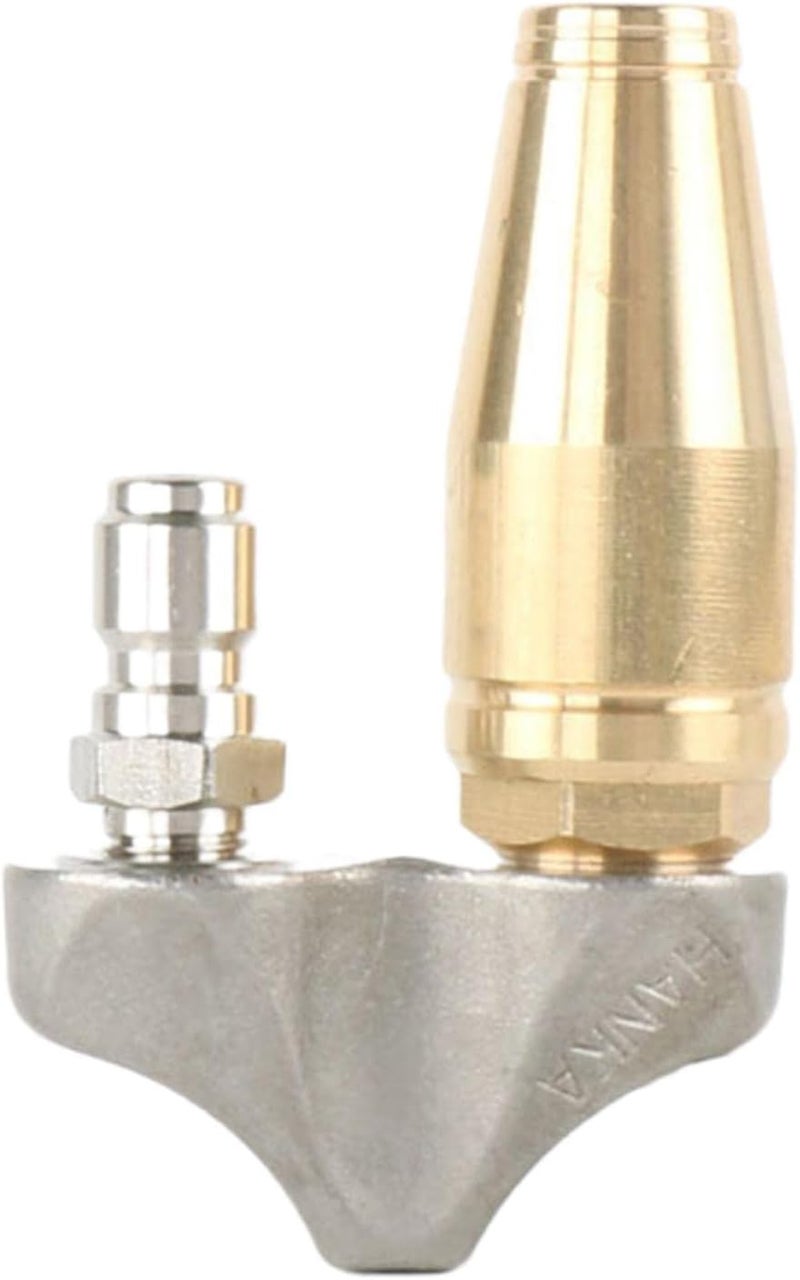 3/8 Inch Reverse Turbo Sewer Drain Jetter Nozzle 3000 PSI Stainless Steel Brass Anti-Shedding Protection for Pipe Cleaning - Image 2