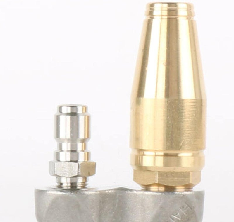 3/8 Inch Reverse Turbo Sewer Drain Jetter Nozzle 3000 PSI Stainless Steel Brass Anti-Shedding Protection for Pipe Cleaning - Image 4