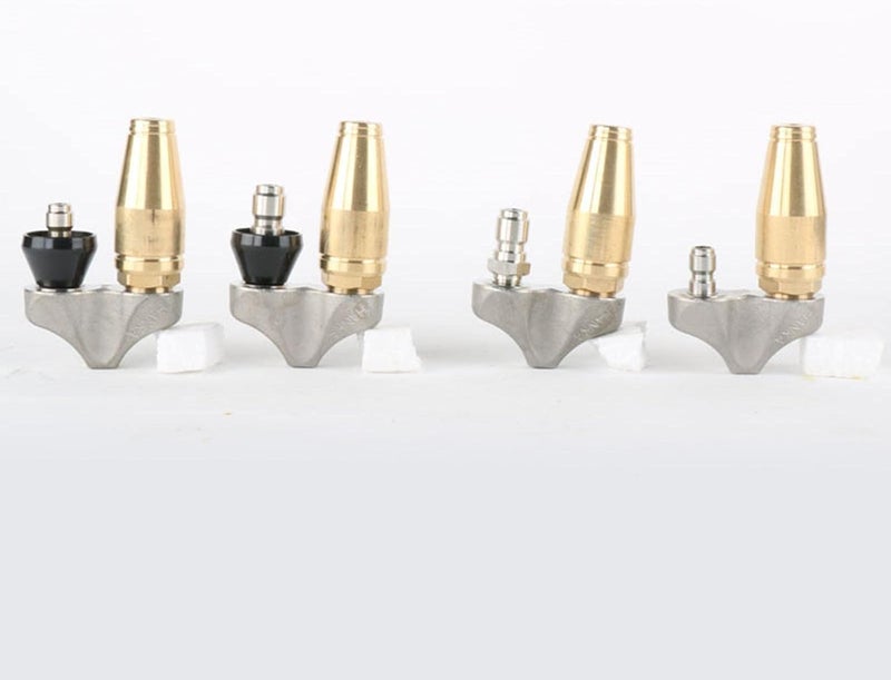 3/8 Inch Reverse Turbo Sewer Drain Jetter Nozzle 3000 PSI Stainless Steel Brass Anti-Shedding Protection for Pipe Cleaning - Image 5
