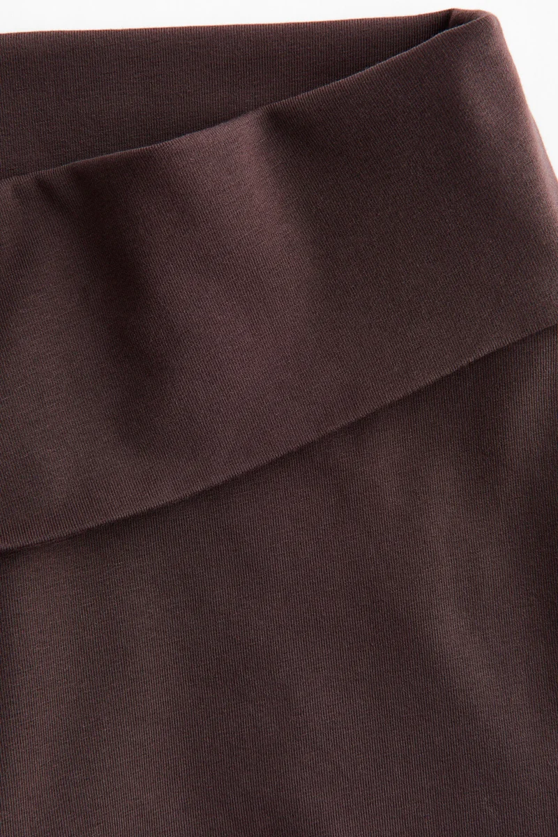 H&M Foldover-waist cotton trousers