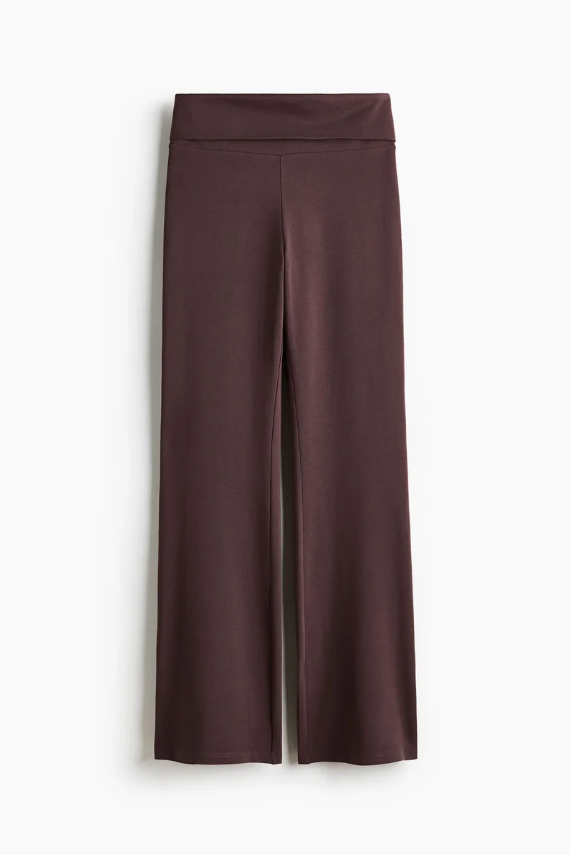 H&M Foldover-waist cotton trousers