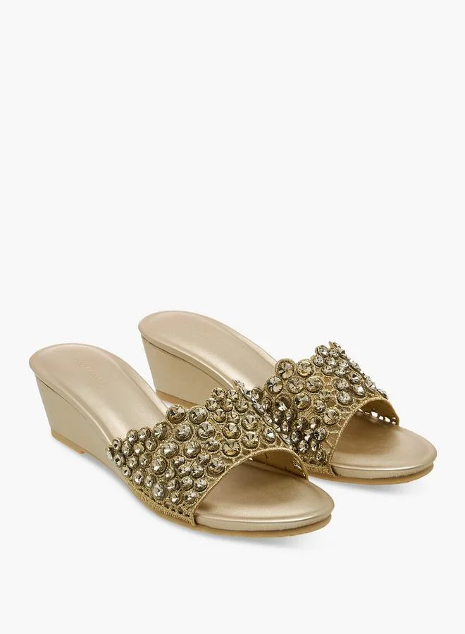 Flora Bella By Shoexpress Flora Bella Women Embellished Wedge Heel Sandals