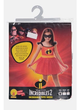 Disney Toddlers Girl Incredible Tutu Dress With Eye Mask, Red Combo  - Image 1