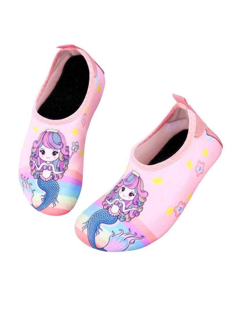 Y&D Water Shoes Kids, Kids Boys Girls Beach Shoes, Swim Non Slip Toddler Aqua Socks, Quick Dry Barefoot Socks for Swinmming Pool Outdoor - Image 1