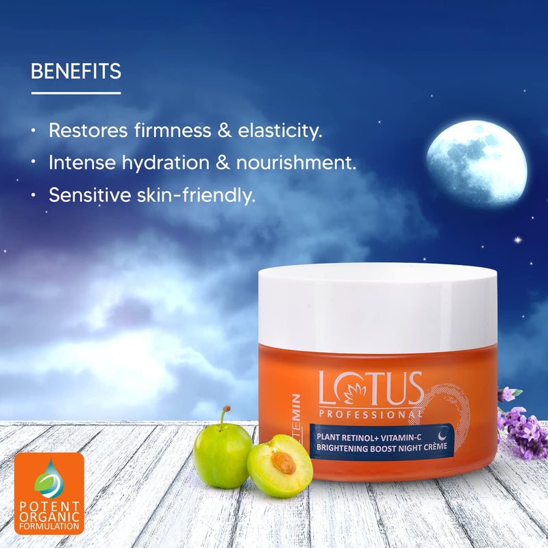 Lotus Professional Lotus Professional Retemin Plant Retinol Vitamin C Boost Night Cream 50g - Image 4