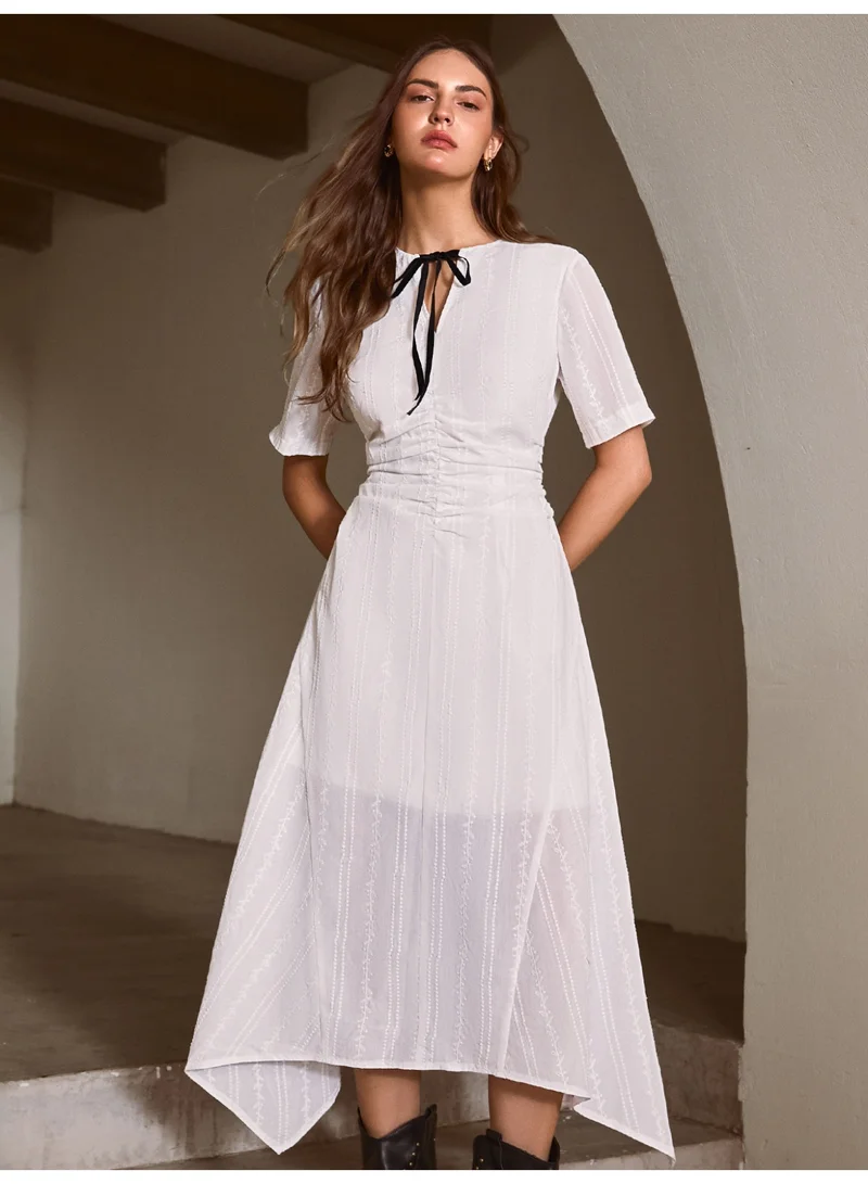 SIMPLEE Women's Summer Elegant DressLight & Comfortable Lightweight Cotton Blend Perfect for Outings