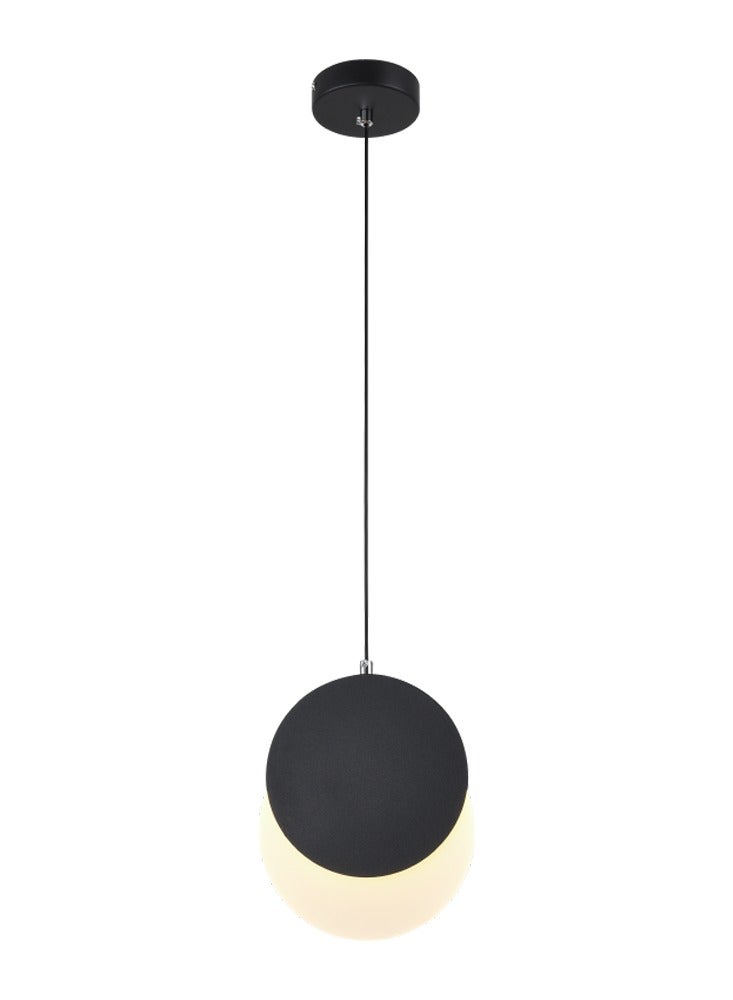 Vmax Modern Pendant Light | 3 Color- (Warm-Neutral-Cool White) LED Hanging Ceiling Light for Bedroom, Living Room, Dining, Kitchen Island | Minimalist Chandelier Drop Light (8W- BK- 122CM- 3Color) - Image 1