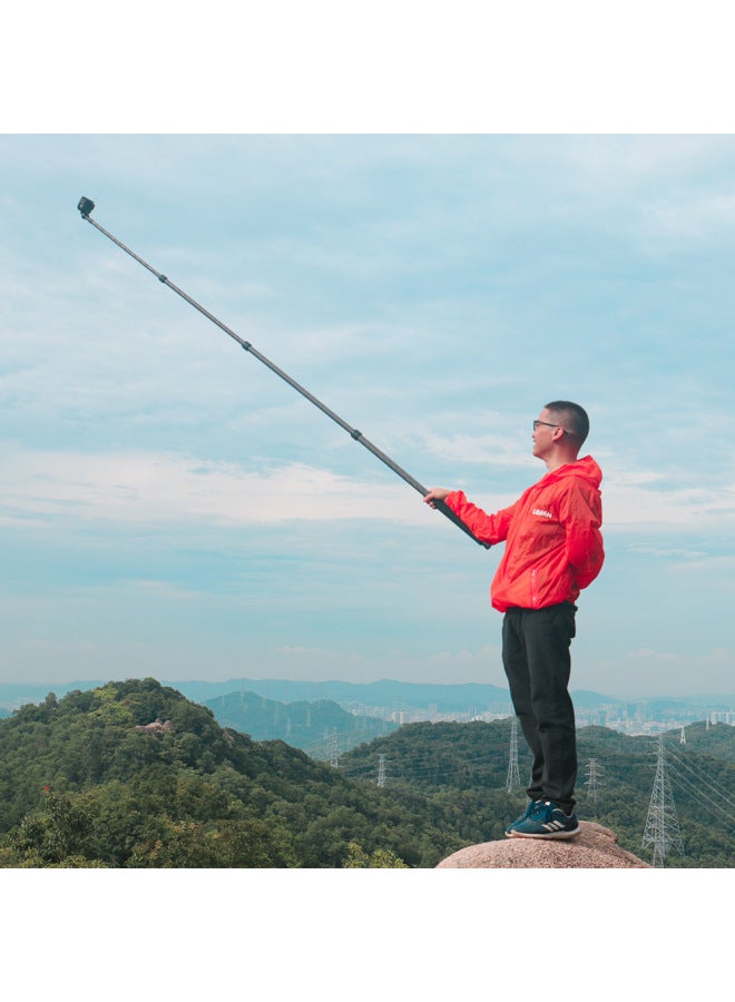 2.6 M Carbon Fiber Self-timer Gopro11 Accessories/Dajiang Action Camera Self-timer/microphone Pick Lever-Color:Carbon Fiber Selfie Stick +4 M Type-c Charging Cable  - Image 3