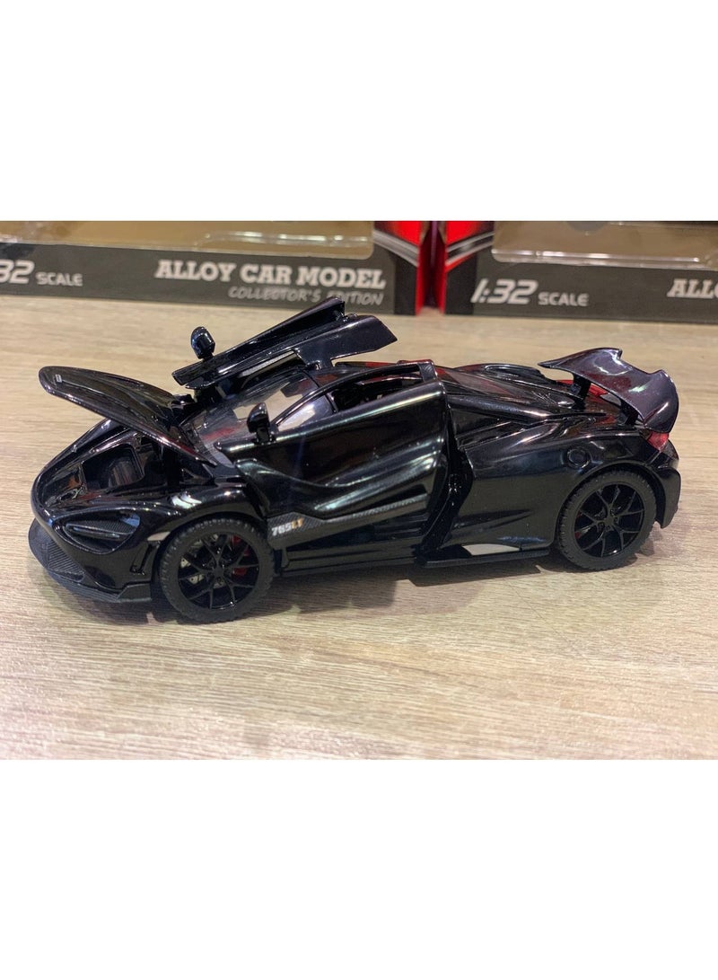 Black metal car model, 1:32 scale - Image 4