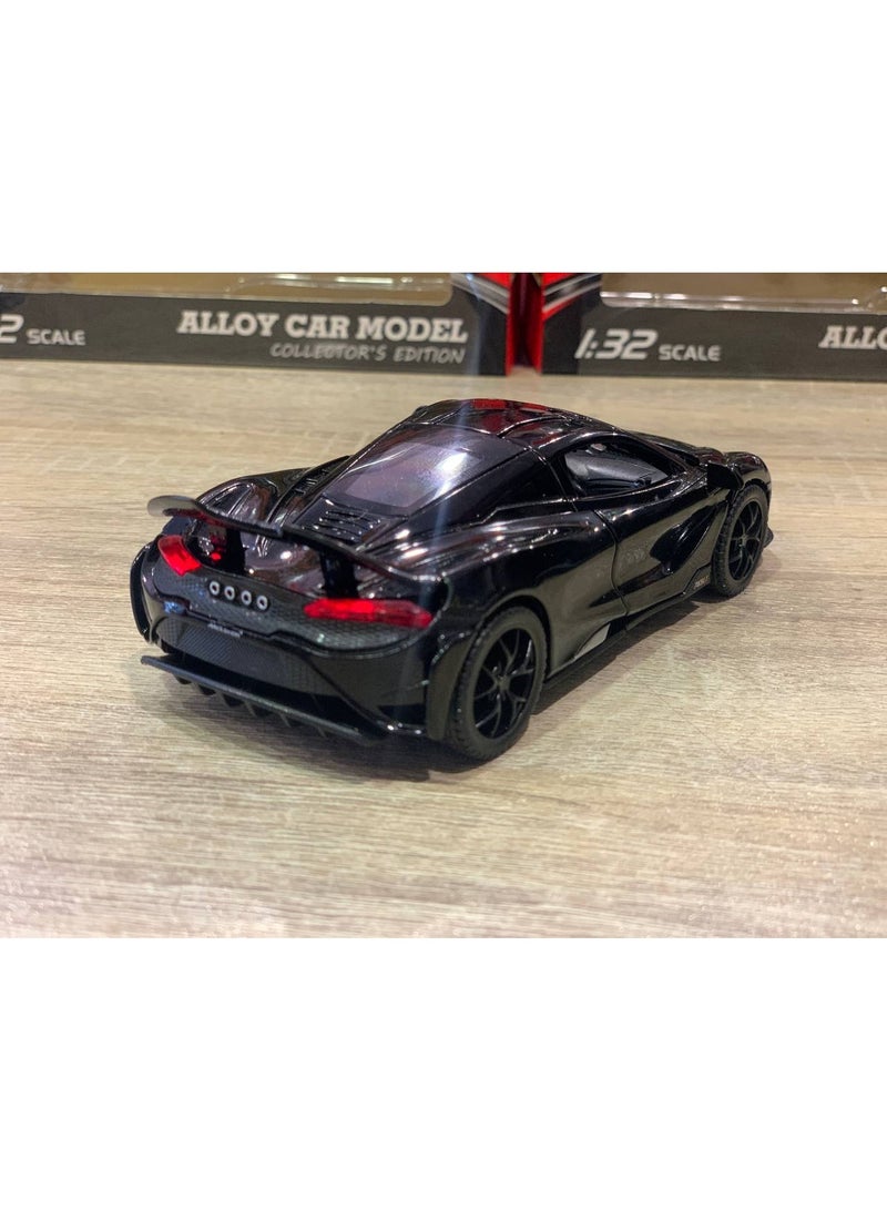 Black metal car model, 1:32 scale - Image 5