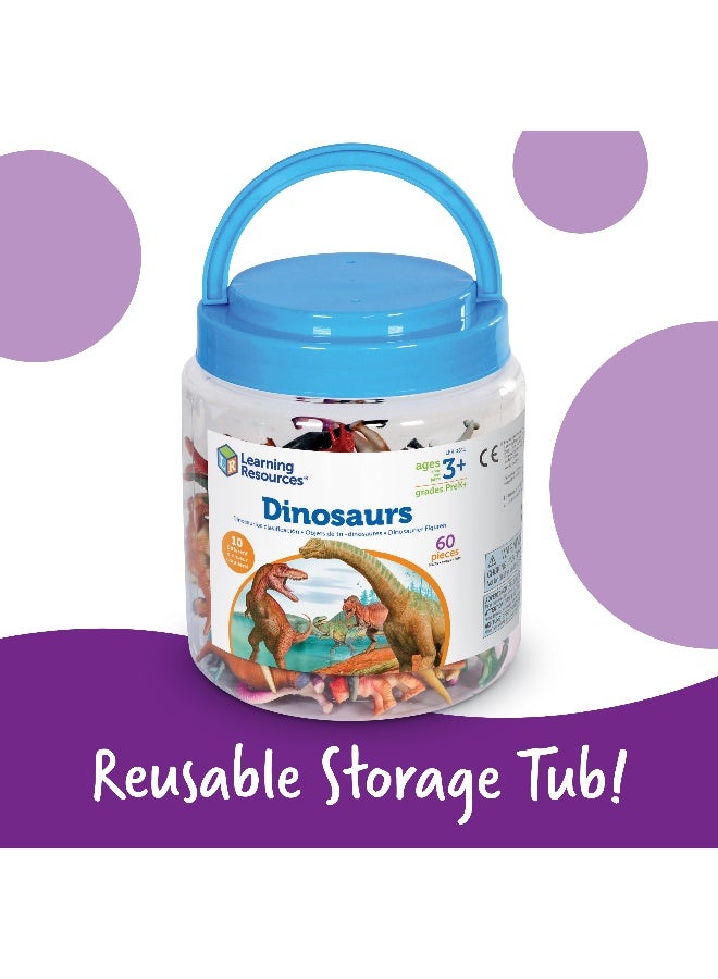 ليرننج ريسورسز موارد التعلم - عدادات الديناصورات، مجموعة من 60 شخصية واقعية للعد والفرز واللعب الخيالي، للأعمار من 3 سنوات فما فوق - Image 4