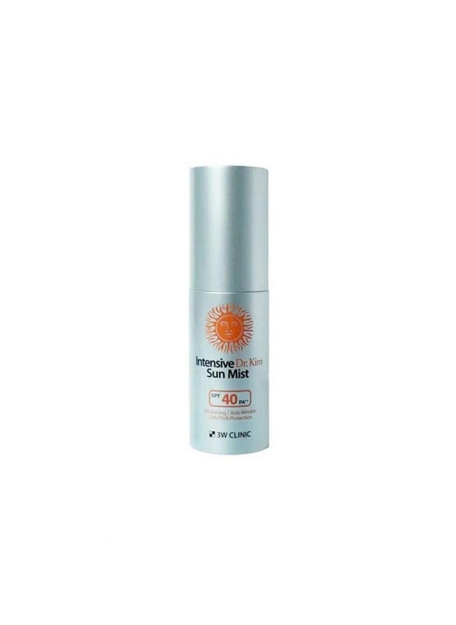 3W CLINIC Intensive Dr.Kim Sun Mist (50Ml 1.69Fl Oz.) Spf40/Pa++ Uva/Uvb Protection, Sunscreen, Suncream  - Image 1