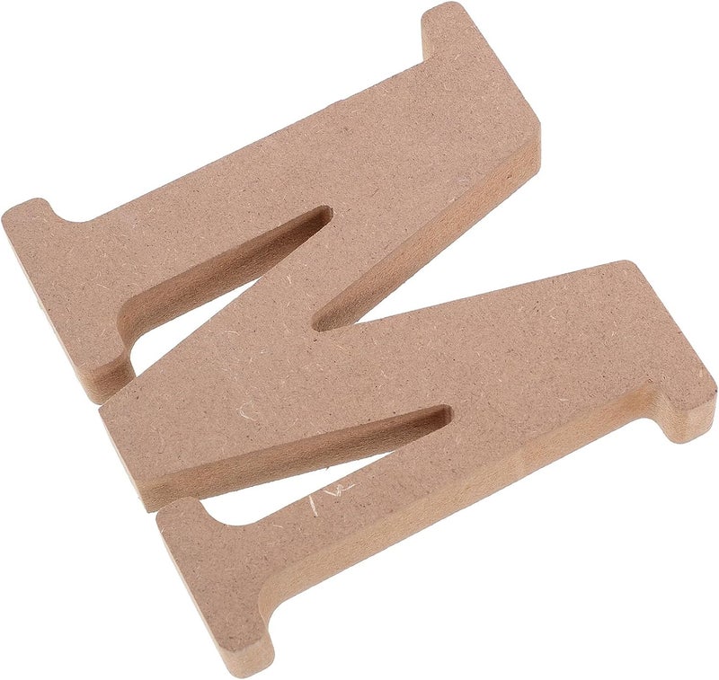 Wooden Letter Sign DIY Craft Supplies for Home Wall Decor, 1.5cm Thick Natural Wood Letters for Wedding and Graduation Table Decorations - Image 1