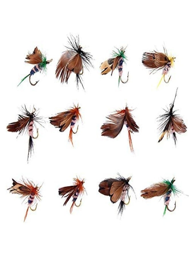 AUF 12pcs Butterfly Design Dry Fly Fishing Flies Fish Lure Hook Accessories - Image 5
