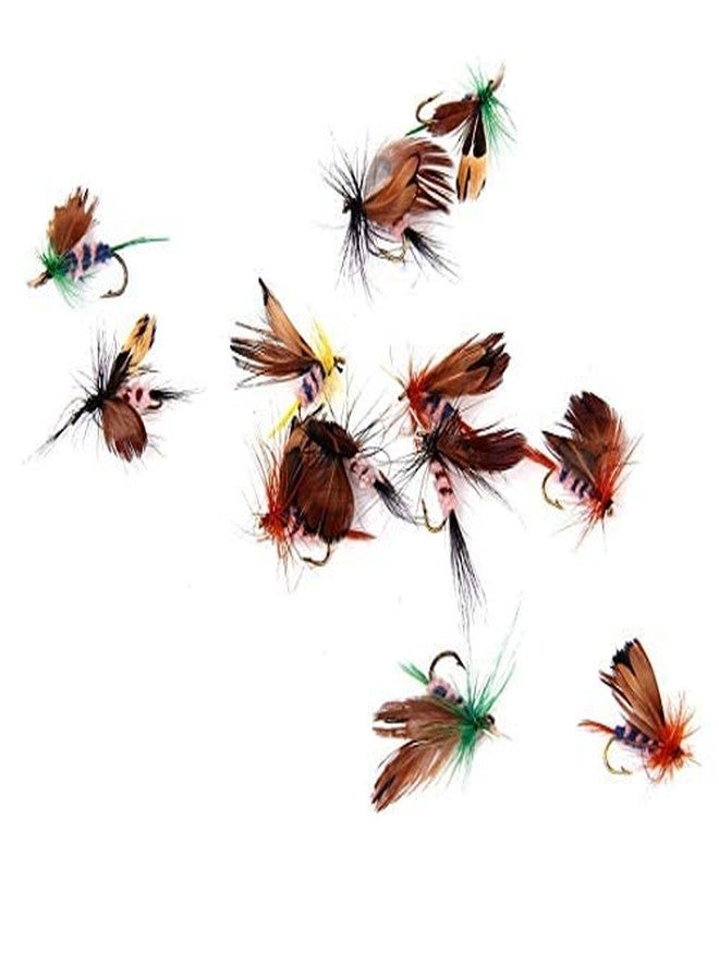 AUF 12pcs Butterfly Design Dry Fly Fishing Flies Fish Lure Hook Accessories - Image 3