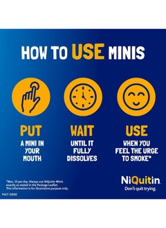 NiQuitin NiQuitin Minis Mint 4 mg Lozenges - Effective Smoking Craving Relief - Practical Pocket-Sized Container - Relieve Sudden Cravings - Reduce and Quit Smoking Aid, 60 Mini Lozenges  - Image 3