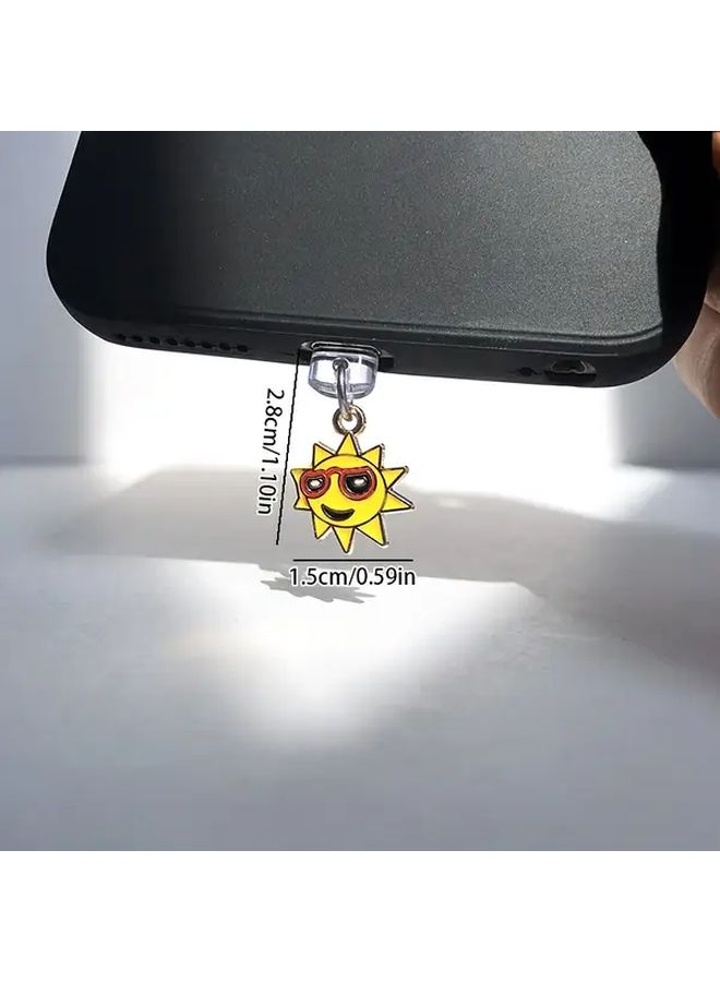 Hip Hop Phone Dust Plug For Type-C Charging Port Protector Decoration Pendant Gift - Image 2