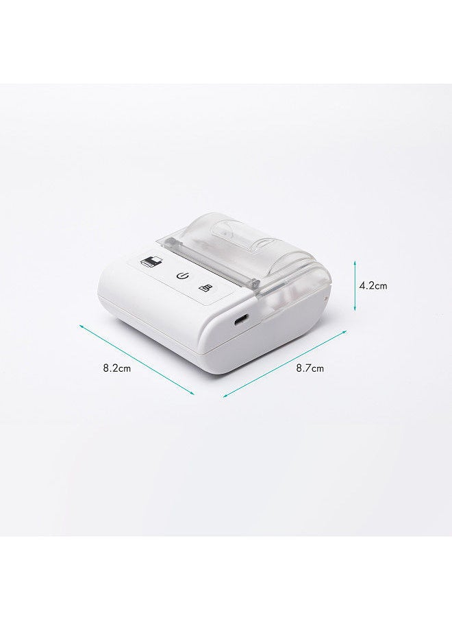 Portable Mini Thermal Receipt Printer USB & BT Connection 2 inches 57mm Wireless Printer High Speed with 1 Roll Paper Inside Compatible with iOS Android Windows for Restaurant Sales Retail Shop
