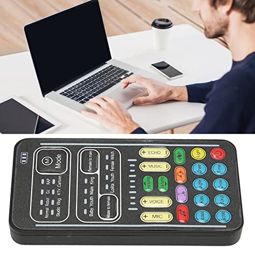 Zopsc Voice Changer, Portable Handheld Sound Card with Multiple Voice Effects for PC Gaming and Live Streaming - Image 4
