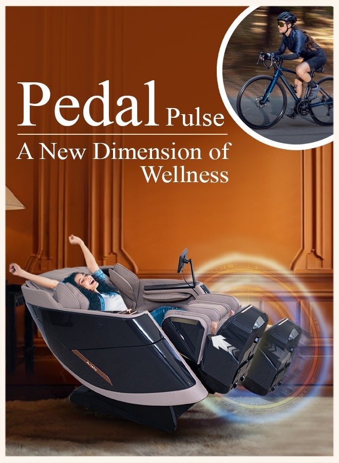 Zero Beyond Wellness Zero Healthcare ARISTO Smart Full Body Massage Chair – Zero Gravity Recliner, Thai Stretch, Foot Rollers, Arm & Calf Airbags, Heat Therapy, Voice Control, Bluetooth – Premium Massage Chair - Image 4