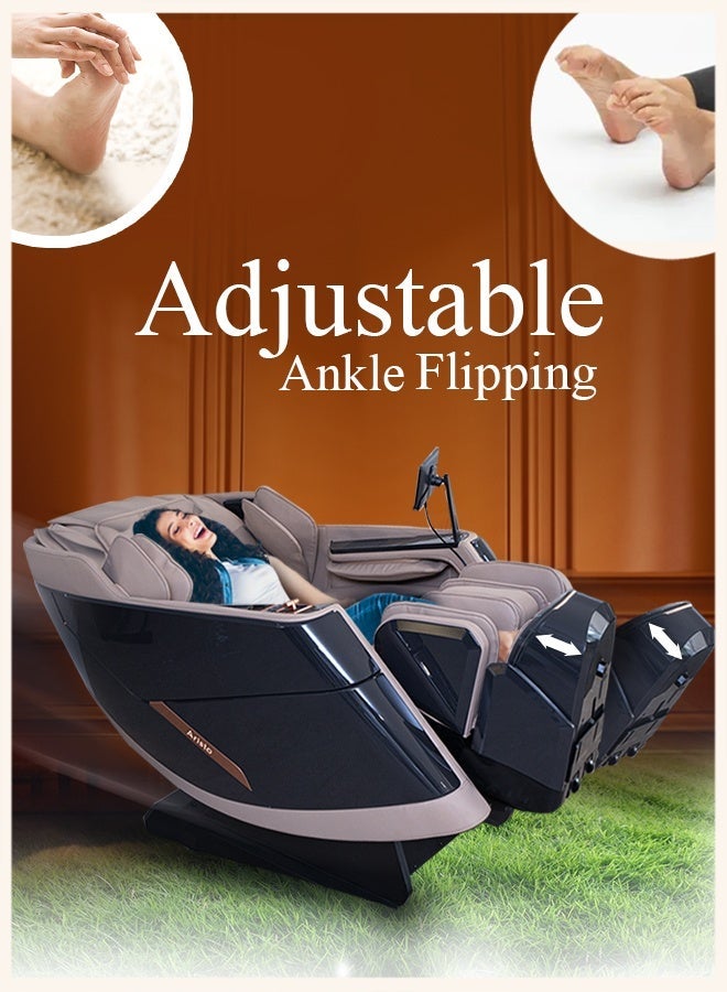 Zero Beyond Wellness Zero Healthcare ARISTO Smart Full Body Massage Chair – Zero Gravity Recliner, Thai Stretch, Foot Rollers, Arm & Calf Airbags, Heat Therapy, Voice Control, Bluetooth – Premium Massage Chair - Image 5