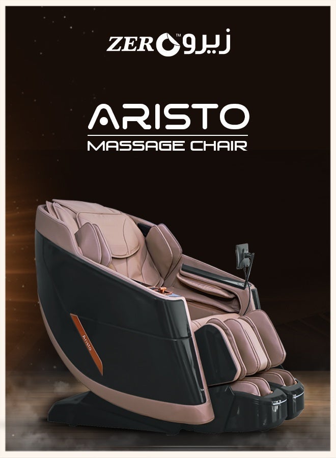 Zero Beyond Wellness Zero Healthcare ARISTO Smart Full Body Massage Chair – Zero Gravity Recliner, Thai Stretch, Foot Rollers, Arm & Calf Airbags, Heat Therapy, Voice Control, Bluetooth – Premium Massage Chair - Image 1