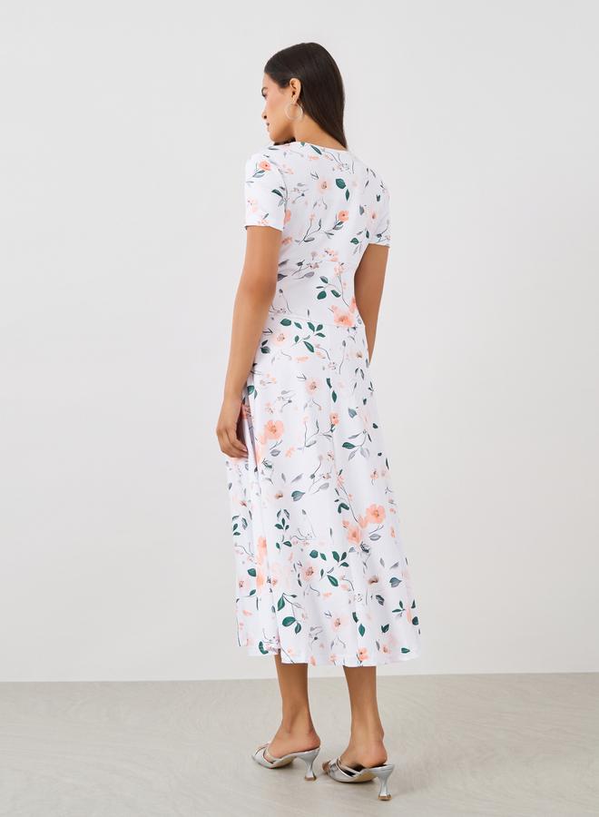 Styli Floral Print Dress - Image 5