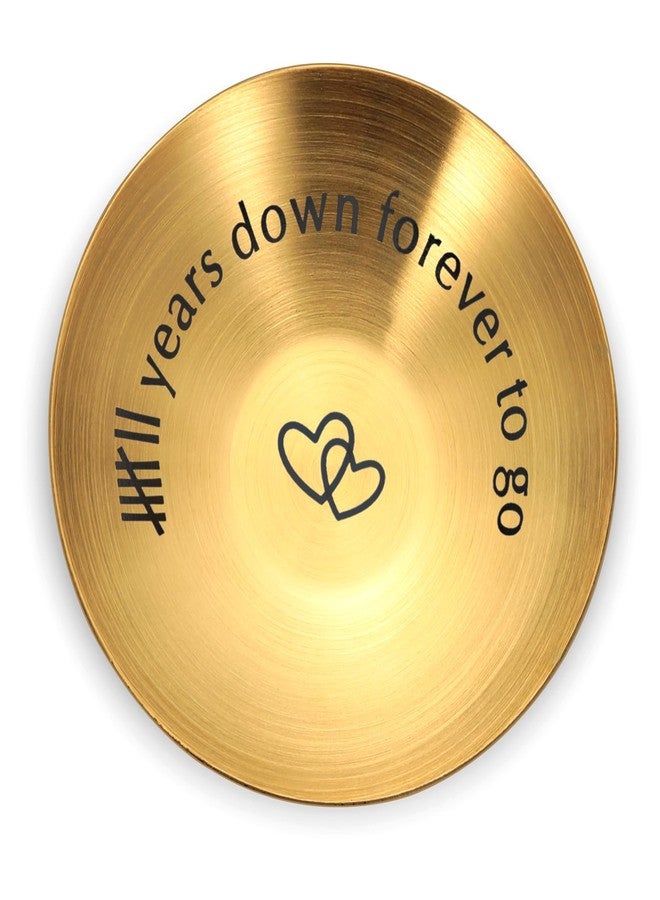 Perleddom 7 Year Copper Anniversary Birthday Gifts,7th Anniversary Gif for Him Her,Copper Gifts for 7th Anniversary,7 Year Anniversary Gif for Him,Ring Holder Dish Jewelry Tray,Anniversary Ring Dish for Women - Image 1