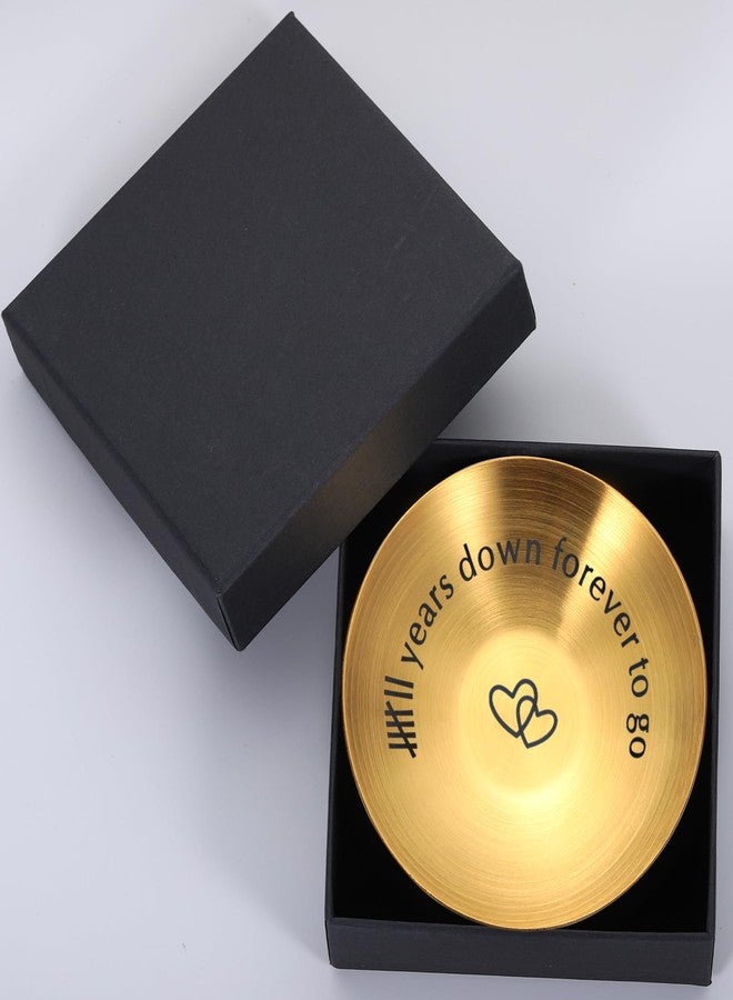 Perleddom 7 Year Copper Anniversary Birthday Gifts,7th Anniversary Gif for Him Her,Copper Gifts for 7th Anniversary,7 Year Anniversary Gif for Him,Ring Holder Dish Jewelry Tray,Anniversary Ring Dish for Women - Image 5