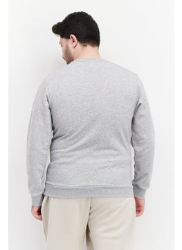 Adidas Men Sportswear Fit Long Sleeves Outdoor Sweatshirt, Grey  - Image 4