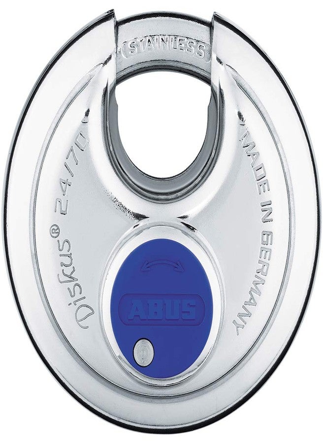 ABUS 24/70 Diskus Hardened Stainless Steel Padlock Keyed Alike, Pack of 2 - Image 1