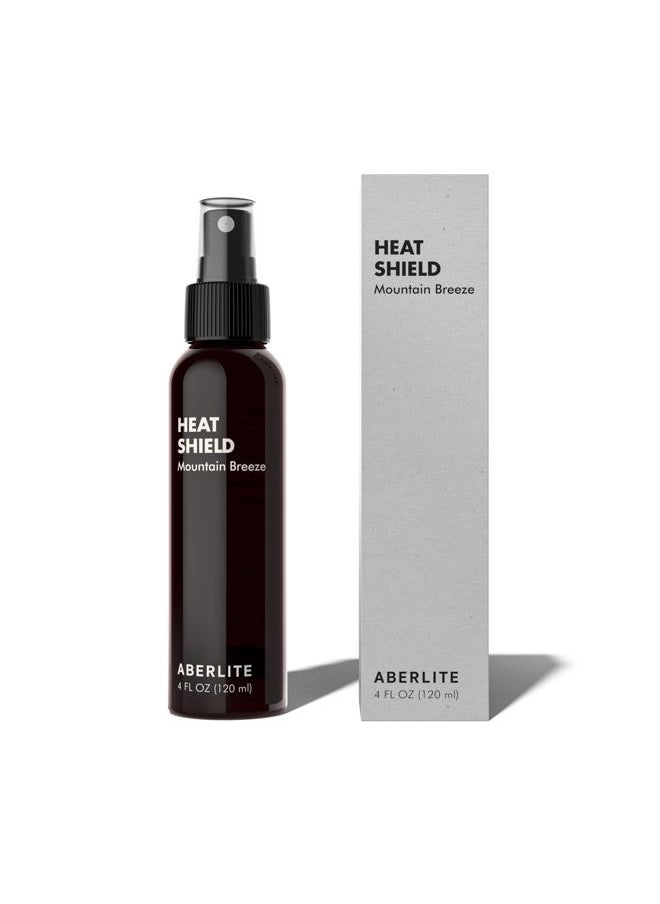 Aberlite - Heat Shield Heat Protectant Spray, 4oz - Argan Oil Scent, Moisturizes, Softens and Protects Hair from Heat Damage, Made with 100% Natural Ingredients, Ideal for Men and Women - Image 1
