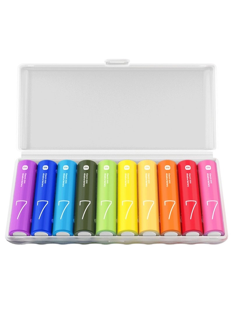 Xiaomi AAA Rainbow Batteries 10 Count - Image 1