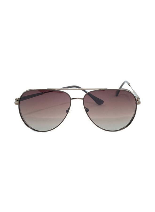 PROOCHI Men Full Rim Polarized Pilot Shape UV Protection Sunglasses - Lens Size: 62 mm - Brown - Image 5
