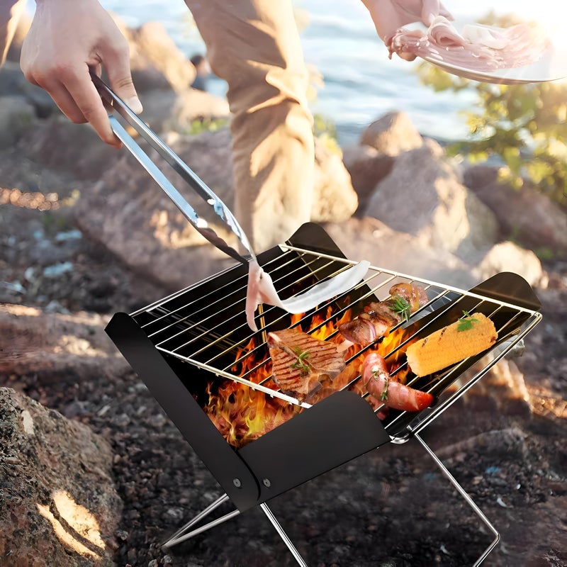 Smoke Grill - Multi-functional tabletop smoker for outdoor enthusiasts, ideal for creating delicious smoked foods during camping, picnics, or casual backyard dinner parties anytime. - Image 2