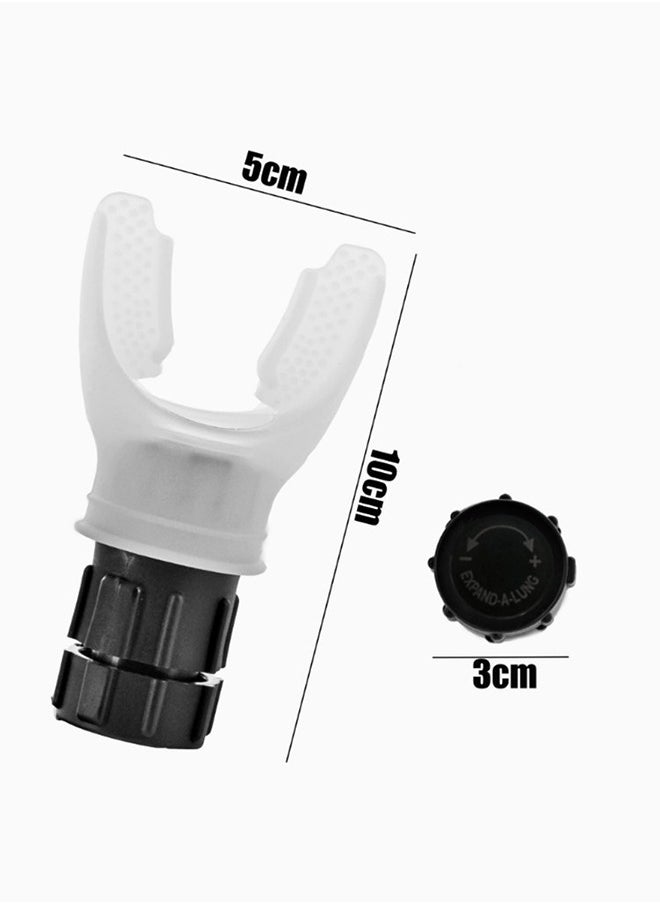 Portable Lung Dilater Trainer,Breathing Trainer, Lung Respirator Silicone Mouthpiece Training Equipment