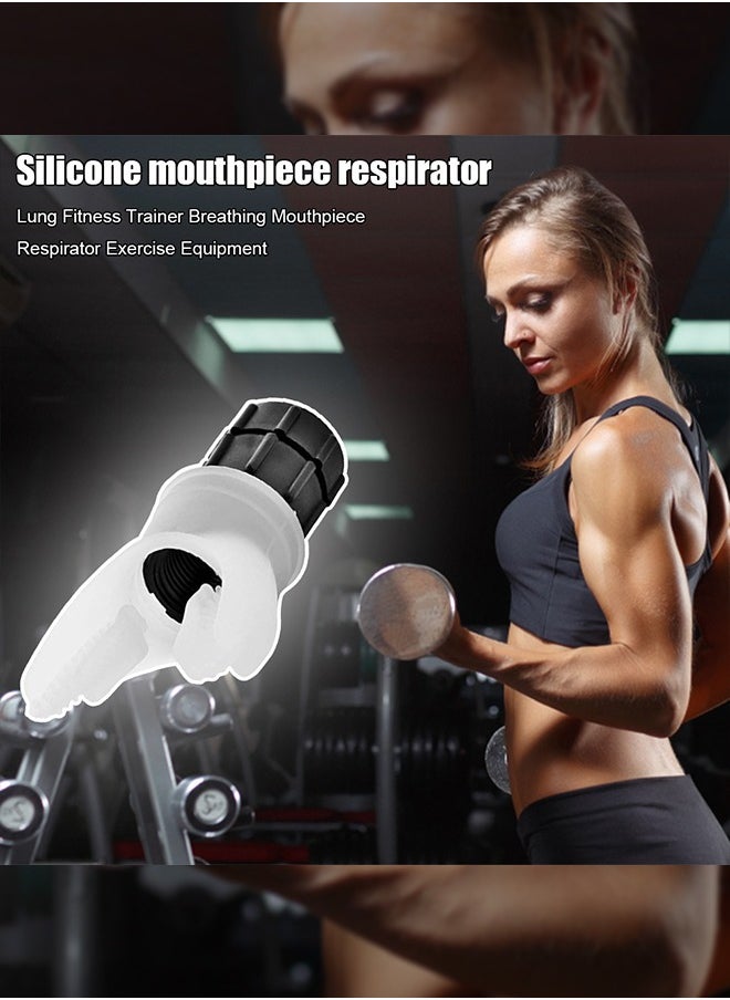Portable Lung Dilater Trainer,Breathing Trainer, Lung Respirator Silicone Mouthpiece Training Equipment