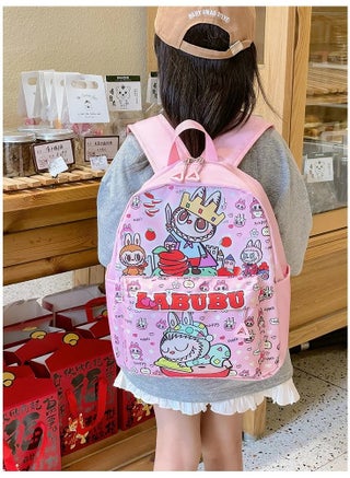 LABUBU Labubu Student Backpack Anime Cartoon Cute Large Capacity