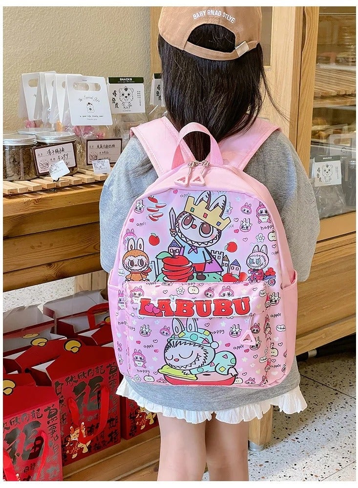 LABUBU Labubu Student Backpack Anime Cartoon Cute Large Capacity Backpacks Kawaii Shopping Travel Shoulders Bag Child Gifts  - Image 1